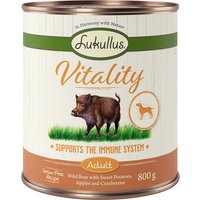 Sparpaket Lukullus Vitality getreidefrei 24 x 800 g - Immunsystem: Wildschwein von Lukullus