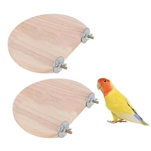 2 x Vogelplattform, Vogel-Plattform Für Haustiere, Kletterplattform, Holzständer, Haustier Plattform, Sitzstangen Vögel, Massives Holz, Für Kleine Tiere, Sittiche, Hamster, Papageien, 12x13cm 2 x Vogelplattform, Vogel-Plattform Für Haustiere, Kletterplattform, Holzständer, Haustier Plattform, Sitzstangen Vögel, Massives Holz, Für Kleine Tiere, Sittiche, Hamster, Papageien, 12x13cm von Lulullaby