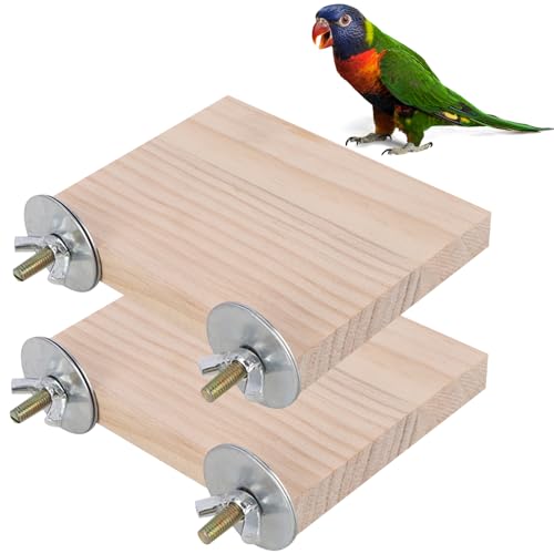 2 x Vogelplattform, Vogel-Plattform Für Haustiere, Kletterplattform, Holzständer, Hamster-Holzplattform, Haustier Plattform, Massives Holz, Für Kleine Tiere, Sittiche, Hamster, Mäuse, Papageien 2 x Vogelplattform, Vogel-Plattform Für Haustiere, Kletterplattform, Holzständer, Hamster-Holzplattform, Haustier Plattform, Massives Holz, Für Kleine Tiere, Sittiche, Hamster, Mäuse, Papageien von Lulullaby