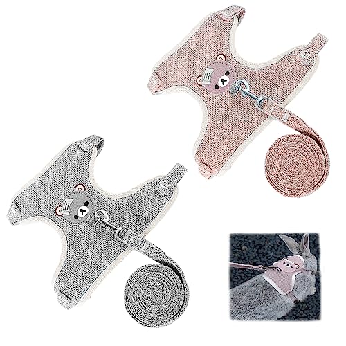 LumenTY 2 Stück verstellbare Leine für Kaninchen Atmungsaktives Westengeschirr 1,20 m Geschirr und Leine für Zwergkaninchen für Häschen Katze Little Pet Walking LumenTY 2 Stück verstellbare Leine für Kaninchen Atmungsaktives Westengeschirr 1,20 m Geschirr und Leine für Zwergkaninchen für Häschen Katze Little Pet Walking von LumenTY