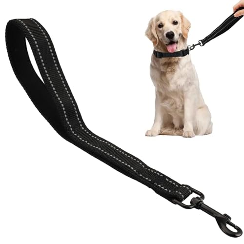 30cm Kurze Leine Nylon Breit Hunde Schleppleine,Schwarz Taktische Kurze Hundeleine,Reflektierende Kurze Leine für Hunde,Hundeleine aus Nylon mit Gepolstertem Griff,für Große Mittlere und Kleine Hund 30cm Kurze Leine Nylon Breit Hunde Schleppleine,Schwarz Taktische Kurze Hundeleine,Reflektierende Kurze Leine für Hunde,Hundeleine aus Nylon mit Gepolstertem Griff,für Große Mittlere und Kleine Hund von LuminaryLair