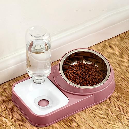 Futternapf-Set für Haustiere,Rutschfester Katzennapf aus Edelstahl,Futternapf für Haustiere,PP-Basis,Futternapf aus Edelstahl,automatische Wassernachfüllflasche,für kleine oder mittelgroße Hunde Futternapf-Set für Haustiere,Rutschfester Katzennapf aus Edelstahl,Futternapf für Haustiere,PP-Basis,Futternapf aus Edelstahl,automatische Wassernachfüllflasche,für kleine oder mittelgroße Hunde von LuminescentDream