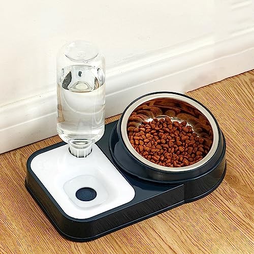 Futternapf-Set für Haustiere,Rutschfester Katzennapf aus Edelstahl,Futternapf für Haustiere,PP-Basis,Futternapf aus Edelstahl,automatische Wassernachfüllflasche,für kleine oder mittelgroße Hunde Futternapf-Set für Haustiere,Rutschfester Katzennapf aus Edelstahl,Futternapf für Haustiere,PP-Basis,Futternapf aus Edelstahl,automatische Wassernachfüllflasche,für kleine oder mittelgroße Hunde von LuminescentDream