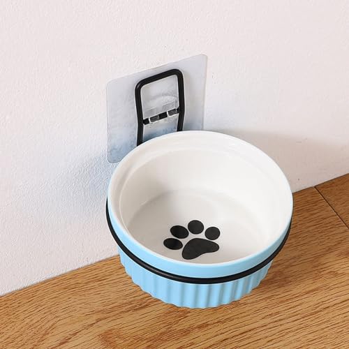 Keramiknäpfe,wandmontierte Installation,Abnehmbarer Hundenapf zum Aufhängen von Haustieren,schmiedeeiserne Halterung,Klettverschluss-Design,leicht zu reinigen,geeignet für Katzen und kleine Hunde Keramiknäpfe,wandmontierte Installation,Abnehmbarer Hundenapf zum Aufhängen von Haustieren,schmiedeeiserne Halterung,Klettverschluss-Design,leicht zu reinigen,geeignet für Katzen und kleine Hunde von LuminescentDream
