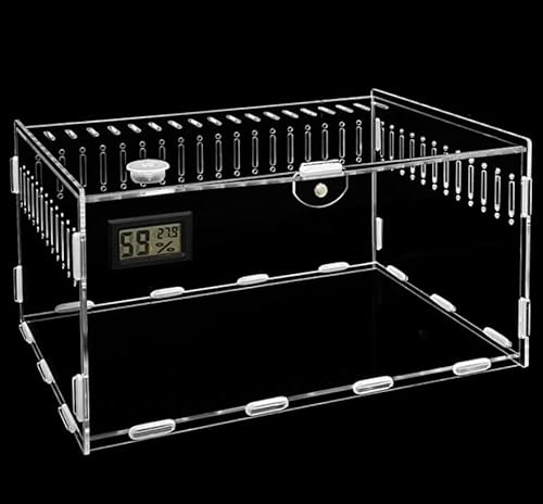 Acryl-Zuchtbox,transparentes Reptilien-Lebensraum-Terrarium,Acryl-Insekten-Lebensraum-Terrarium-Etui,für Eidechsen,Geckos,Bartagamen,Chamäleon,Schildkröten Acryl-Zuchtbox,transparentes Reptilien-Lebensraum-Terrarium,Acryl-Insekten-Lebensraum-Terrarium-Etui,für Eidechsen,Geckos,Bartagamen,Chamäleon,Schildkröten von Luminexia