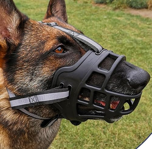 Korbmaulkorb für Hunde,Maulkorb für Hunde,Silikon-Korb Hund Maulkörbe,Atmungsaktiver Rundum-Abdeckung des Und Verstellbare Träger,Verhindert Bellen,Beißen und Kauen Korbmaulkorb für Hunde,Maulkorb für Hunde,Silikon-Korb Hund Maulkörbe,Atmungsaktiver Rundum-Abdeckung des Und Verstellbare Träger,Verhindert Bellen,Beißen und Kauen von Luminexia