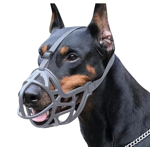 Sicherer Hunde-Maulkorb, Größe 5, kann keuchen und trinken, verhindert Beißen und Futterabfälle, ideal für Hunde mit längerer Nase, atmungsaktiver Maulkorb für kleine, mittelgroße und große Hunde, Sicherer Hunde-Maulkorb, Größe 5, kann keuchen und trinken, verhindert Beißen und Futterabfälle, ideal für Hunde mit längerer Nase, atmungsaktiver Maulkorb für kleine, mittelgroße und große Hunde, von Luminexia