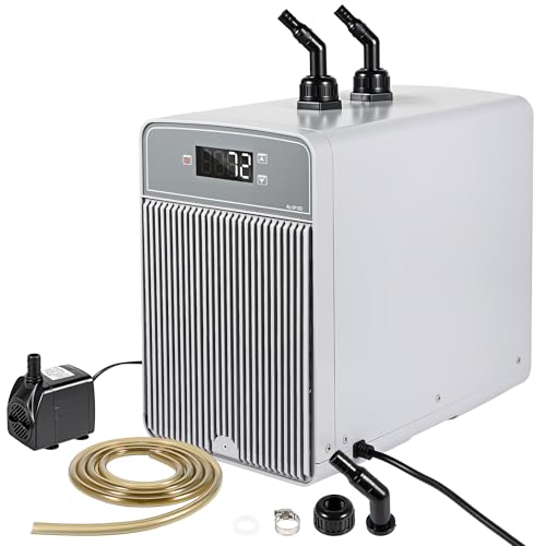 Lumirio Aquarium-Kühler, 150 W, 160 l, Hydrokultur-Wasserkühler mit leisem Kühlkompressor für Salzwasser, Süßwasser, Axolotl, Korallenquallen Lumirio Aquarium-Kühler, 150 W, 160 l, Hydrokultur-Wasserkühler mit leisem Kühlkompressor für Salzwasser, Süßwasser, Axolotl, Korallenquallen von Lumirio