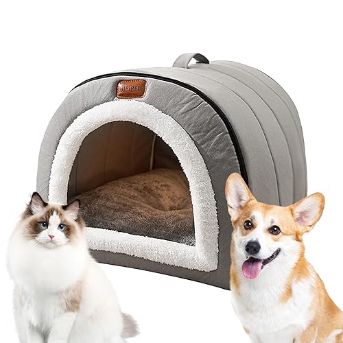 Beheiztes Katzenhaus Winter Katzenhöhle Bett Haustier Nest Zwinger mit Reißverschluss Bequem Hundehaus Haus Versteck für Katzen Kaninchen Hasen Haustier Hunde Beheiztes Katzenhaus Winter Katzenhöhle Bett Haustier Nest Zwinger mit Reißverschluss Bequem Hundehaus Haus Versteck für Katzen Kaninchen Hasen Haustier Hunde von Lumiscent