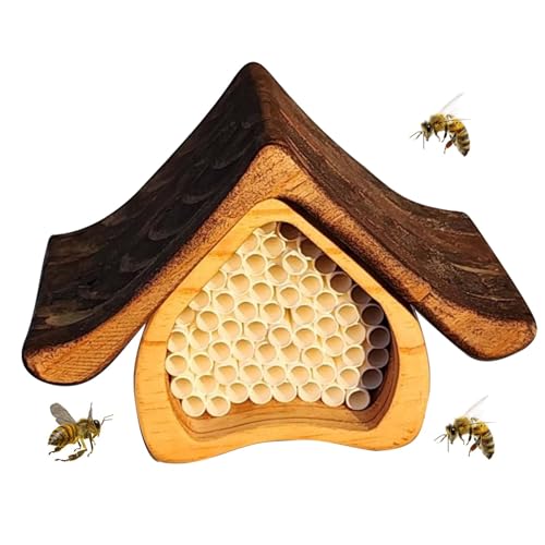 Bienenhaus, Nisthaus aus, Bestäuberhaus, Deko Bienenkasten, Bienenhäuser für Garten und Imker Bienenhaus, Nisthaus aus, Bestäuberhaus, Deko Bienenkasten, Bienenhäuser für Garten und Imker von Lumiscent