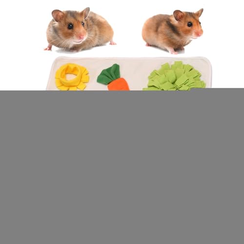 Futtermatte, waschbare Schnüffelmatte, langsames Essen, Stressabbau-Pad, weiches Spielteppich, Schnüffelspielzeug, rutschfeste Trainingsmatte für Chinchillas, Hasen, Hamster, Hunde, Frettchen und Futtermatte, waschbare Schnüffelmatte, langsames Essen, Stressabbau-Pad, weiches Spielteppich, Schnüffelspielzeug, rutschfeste Trainingsmatte für Chinchillas, Hasen, Hamster, Hunde, Frettchen und von Lumiscent