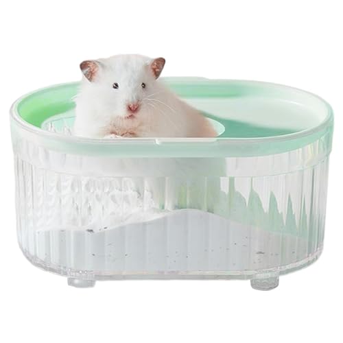 Hamster-Badezimmer, tragbare, transparente Sand-Badebox, wiederverwendbar, multifunktional, für kleine Haustiere, für Zwerghamster, Chinchilla, Rennmäuse Hamster-Badezimmer, tragbare, transparente Sand-Badebox, wiederverwendbar, multifunktional, für kleine Haustiere, für Zwerghamster, Chinchilla, Rennmäuse von Lumiscent