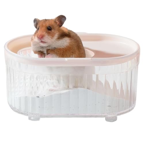 Hamster-Badezimmer, tragbare, transparente Sand-Badebox, wiederverwendbar, multifunktional, für kleine Haustiere, für Zwerghamster, Chinchilla, Rennmäuse Hamster-Badezimmer, tragbare, transparente Sand-Badebox, wiederverwendbar, multifunktional, für kleine Haustiere, für Zwerghamster, Chinchilla, Rennmäuse von Lumiscent