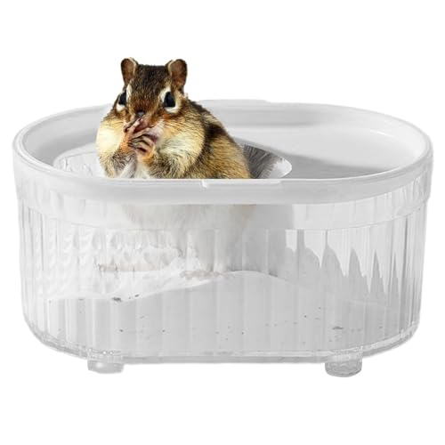 Hamster-Badezimmer, tragbare, transparente Sand-Badebox, wiederverwendbar, multifunktional, für kleine Haustiere, für Zwerghamster, Chinchilla, Rennmäuse Hamster-Badezimmer, tragbare, transparente Sand-Badebox, wiederverwendbar, multifunktional, für kleine Haustiere, für Zwerghamster, Chinchilla, Rennmäuse von Lumiscent