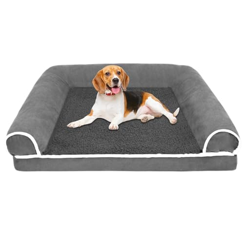 Haustier-Sofabett - Katzensofa mit Rutschfester Unterseite - Katzensofa Bett Welpenbett Haustier-Couch Bett Welpenschlafbett Haustierbett für Indoor-Katzen kleine Hunde Haustier-Sofabett - Katzensofa mit Rutschfester Unterseite - Katzensofa Bett Welpenbett Haustier-Couch Bett Welpenschlafbett Haustierbett für Indoor-Katzen kleine Hunde von Lumiscent
