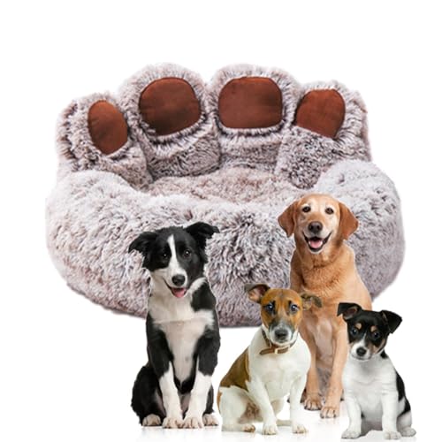 Hundesofa, rutschfest, Plüsch, Schlafcouch mit herausnehmbarem Innenpolster, gemütliches Hundebett, Tierbett, Pfotenform, für Hunde und Katzen, Welpen und Kätzchen, Tierhandlung, Wohnzimmer, Hundesofa, rutschfest, Plüsch, Schlafcouch mit herausnehmbarem Innenpolster, gemütliches Hundebett, Tierbett, Pfotenform, für Hunde und Katzen, Welpen und Kätzchen, Tierhandlung, Wohnzimmer, von Lumiscent