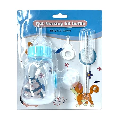 Kätzchenflasche – 120 ml Haustierflaschen-Set, Milch-Futterflasche, Futterflasche, kleine Katzenstillen, Saugerflasche für neugeborene Kätzchen, Welpen, Kaninchen, Kleintiere, Katzenfütterungswerkzeug Kätzchenflasche – 120 ml Haustierflaschen-Set, Milch-Futterflasche, Futterflasche, kleine Katzenstillen, Saugerflasche für neugeborene Kätzchen, Welpen, Kaninchen, Kleintiere, Katzenfütterungswerkzeug von Lumiscent