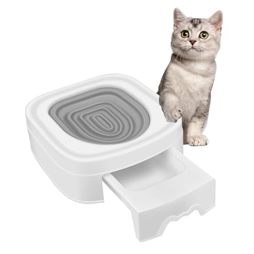 Katzentoiletten-Trainingsset, 36,5 x 32,5 x 12 cm, Katzentoiletten-Trainingssystem, Katzentoiletten-Trainer, Top-Entry Kätzchen, Töpfchentraining, Toilettensitz für wachsende Katzen Katzentoiletten-Trainingsset, 36,5 x 32,5 x 12 cm, Katzentoiletten-Trainingssystem, Katzentoiletten-Trainer, Top-Entry Kätzchen, Töpfchentraining, Toilettensitz für wachsende Katzen von Lumiscent