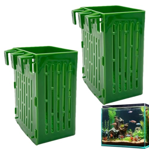Aquarium-Pflanzenhalter, 2 Stück, Wasserpflanzenkorb, Pflanzgefäß, Aquariumpflanzenaufhänger, Pflanzkorb für -Dekorationen, 2 Stück Aquarium-Pflanzenhalter, 2 Stück, Wasserpflanzenkorb, Pflanzgefäß, Aquariumpflanzenaufhänger, Pflanzkorb für -Dekorationen, 2 Stück von Lumiscent