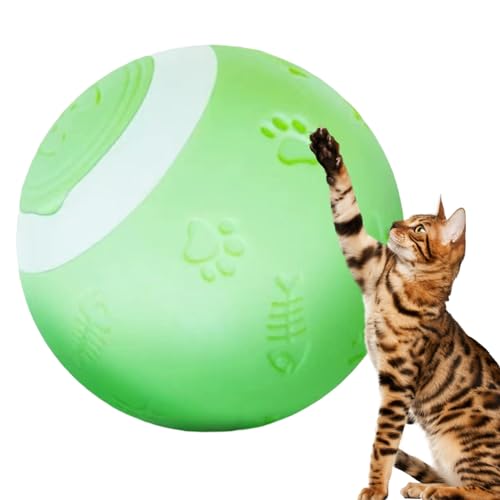 Lumiscent Intelligentes interaktives Katzenspielzeug, interaktives Jagdkatzenspielzeug, Katzenspielzeug mit selbstdrehendem Ball, Langlebiges und Robustes Katzenballspielzeug, interaktives von Lumiscent