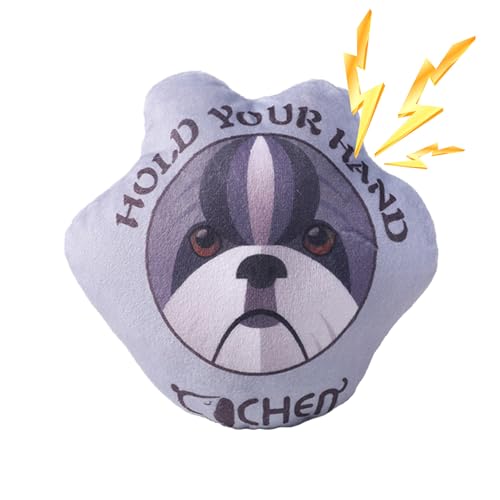 Lumiscent Plüsch-Hundespielzeug - Interaktives Hundespielzeug im Hundepfoten-Design - Bissfestes, langlebiges, schönes Kau-Quietschspielzeug für die Interaktion mit Haustieren und die Gesellschaft von Lumiscent