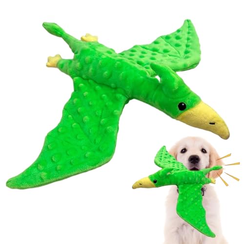 Quietschendes Hundespielzeug, Stofftier-Hundespielzeug, Flugsaurier-Design, Plüschtiere, Kauspielzeug für Welpen, quietschendes Stofftierspielzeug für kleine, mittlere und große Hunde Quietschendes Hundespielzeug, Stofftier-Hundespielzeug, Flugsaurier-Design, Plüschtiere, Kauspielzeug für Welpen, quietschendes Stofftierspielzeug für kleine, mittlere und große Hunde von Lumiscent
