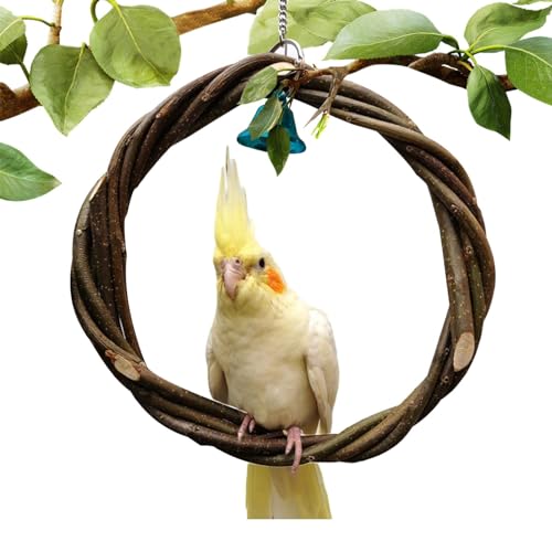 Papageien-Ringschaukel, Vogelschaukel-Spielzeug mit Glocke, Papageienkäfig-Spielzeug, hängende Vogelschaukel, Barsch-Kletterspielzeug, Vogel-Hängeglocke, Sitzstangen für Papageien, Wellensit Papageien-Ringschaukel, Vogelschaukel-Spielzeug mit Glocke, Papageienkäfig-Spielzeug, hängende Vogelschaukel, Barsch-Kletterspielzeug, Vogel-Hängeglocke, Sitzstangen für Papageien, Wellensit von Lumiscent
