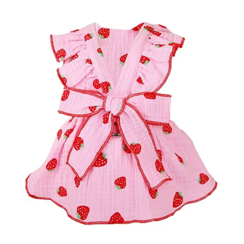 Prinzessinnengeschirrkleid für Hunde, niedliches Blumenmuster, atmungsaktive Fliege mit Kordelzug für kleine Hunde, Katzen, Mädchen, Welpen Prinzessinnengeschirrkleid für Hunde, niedliches Blumenmuster, atmungsaktive Fliege mit Kordelzug für kleine Hunde, Katzen, Mädchen, Welpen von Lumiscent