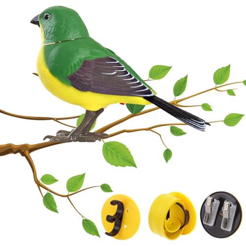 Simulations-Vogelspielzeug – Geräusch- und Bewegungsaktivierte singende Vögel, batteriebetriebenes gefälschtes Vogelspielzeug, elektrisches Vogelspielzeug, interaktives Spielzeug, Licht- und Simulations-Vogelspielzeug – Geräusch- und Bewegungsaktivierte singende Vögel, batteriebetriebenes gefälschtes Vogelspielzeug, elektrisches Vogelspielzeug, interaktives Spielzeug, Licht- und von Lumiscent