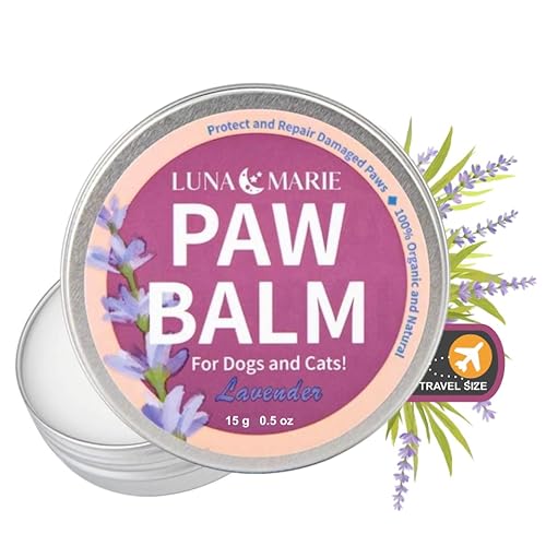 LunaMarie Pfotenbalsam | Natürlicher Bio-Schnuller für Nase und Pfoten mit Sheabutter und Kokosöl | Pfotenbalsam für Hunde und Katzen, Licksafe Haustier Wachs LunaMarie Pfotenbalsam | Natürlicher Bio-Schnuller für Nase und Pfoten mit Sheabutter und Kokosöl | Pfotenbalsam für Hunde und Katzen, Licksafe Haustier Wachs von LunaMarie