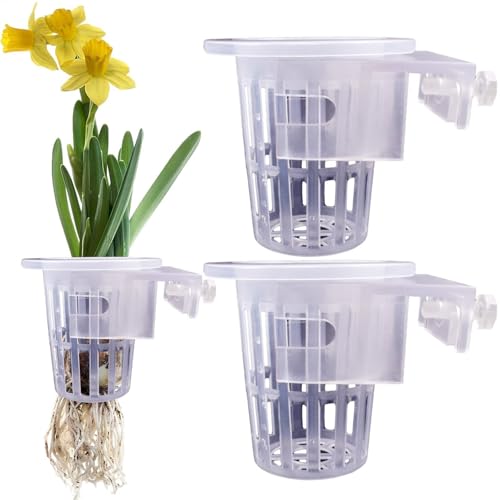 Aquarium-Pflanzenhalter, 2 Stück, transparenter Aquarium-Pflanztopf mit Löchern, Hydrokultur-Pflanzenhalter, Wasserpflanzenbehälter für Wasserkultivierung, Aquarium-Dekoration, Pothos-Ständer von Lunaobrik