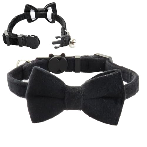 Haustierhalsband – Elegante Fliege Mit Glöckchen, Verstellbares Halsband | Hunde- Und Katzenaccessoire, Einfarbige Schleife, Flanell Für Spaziergänge, Hochzeiten Und Besondere Anlässe Haustierhalsband – Elegante Fliege Mit Glöckchen, Verstellbares Halsband | Hunde- Und Katzenaccessoire, Einfarbige Schleife, Flanell Für Spaziergänge, Hochzeiten Und Besondere Anlässe von Lunaobrik