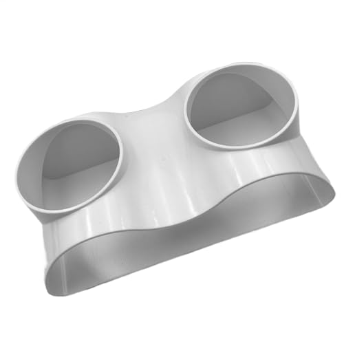 Lunaobrik Aquarium-Tunnel-Dekoration, Doppelloch-Design, Zuchtschutz, Zwei Löcher, Wasserkies, Tunnel für Wels, Kuhli-Schleie von Lunaobrik