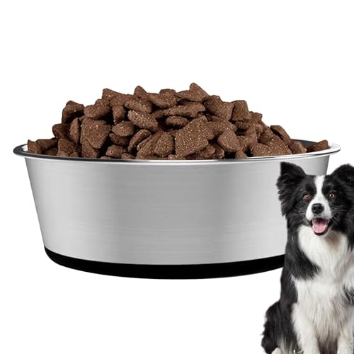 Lunaobrik Futternäpfe für Hunde aus Edelstahl, Hundenäpfe aus Edelstahl, rutschfeste Schalen für Katzen, Futternäpfe für Haustiere, rutschfeste Schalen aus von Lunaobrik