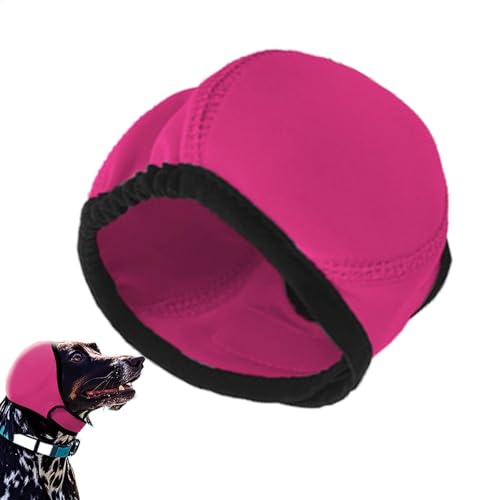 Lunaobrik Hund beruhigend Hoodie, Keine Klappenohr -Wraps für Hunde - Lärmschutzhundkopf Wrap,Anti-Rutsch, verstellbare wasserdichte Snood-Ohrschernungen für Haustierpflege, Krafttrocknen, Bad, von Lunaobrik