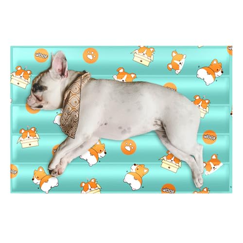 Lunaobrik Hundekühlmatte, Kühlmatte für Hunde, Bequemer Welpe Coole Pad, Haustierbedarf für Zwingerbett und Sofa, tragbare Schlafmatte für Hunde und Katzen Lunaobrik Hundekühlmatte, Kühlmatte für Hunde, Bequemer Welpe Coole Pad, Haustierbedarf für Zwingerbett und Sofa, tragbare Schlafmatte für Hunde und Katzen von Lunaobrik