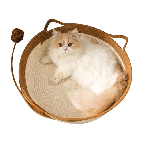 Lunaobrik Katzenkorb Bett | Atmungsaktives Haustierbett Aus Baumwollseil Mit Wärmefunktion | Möbelschutzmatte Atmungsaktives Faltbares Nest Für Kleintiere Zuhause Katzenwelpen Hundewelpen Lunaobrik Katzenkorb Bett | Atmungsaktives Haustierbett Aus Baumwollseil Mit Wärmefunktion | Möbelschutzmatte Atmungsaktives Faltbares Nest Für Kleintiere Zuhause Katzenwelpen Hundewelpen von Lunaobrik