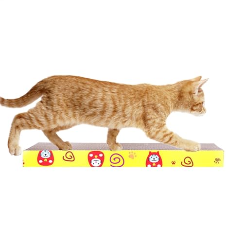 Lunaobrik Katzenkratzbrett aus Pappe, Wellpappe-Katzenkratzer,Katzen-Kratz-Pappunterlage - Verschleißfester Katzenkratzbett-Spielplatz aus Pappe zum Kratzen der Kätzchen Lunaobrik Katzenkratzbrett aus Pappe, Wellpappe-Katzenkratzer,Katzen-Kratz-Pappunterlage - Verschleißfester Katzenkratzbett-Spielplatz aus Pappe zum Kratzen der Kätzchen von Lunaobrik
