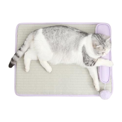 Lunaobrik Kühlmatte Für Katzen | Kühlkissen Katzenbett Mit Polster - Leichte Schlafunterlage Für Drinnen & Draußen, Wohnung, Sofa, von Lunaobrik