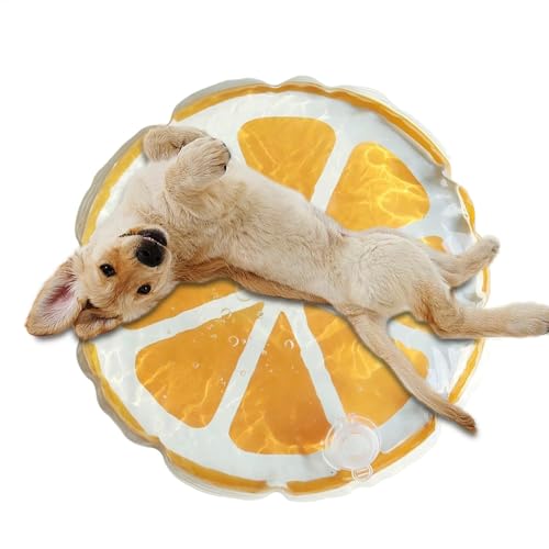 Lunaobrik Kühlmatte für Katzen, Kühlmatte für Hunde, niedliches sensorisches Wasserkissen für Welpen, Kühlmatte für Hunde und Katzen, faltbar, mit Muster von Lunaobrik