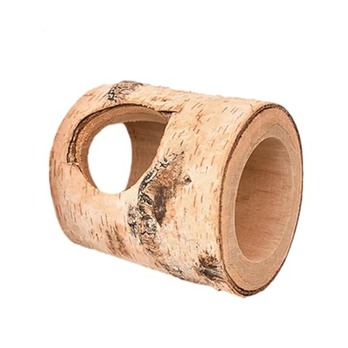 Natürlicher Hamster-Tunnel Birch Tree Pipe, Hamsterstamm-Tunnel - Herself Baum für syrische Zwerghamster | Rennmäuse und Kleintiere, Hamster-Versteck aus von Lunaobrik