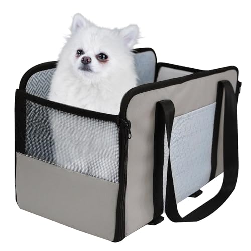 Paw Seat Sitzerhöhung für kleine Hunde | Atmungsaktives Haustierbett für Auto, Transportbox für Reisen mit Sicherheit von Lunaobrik
