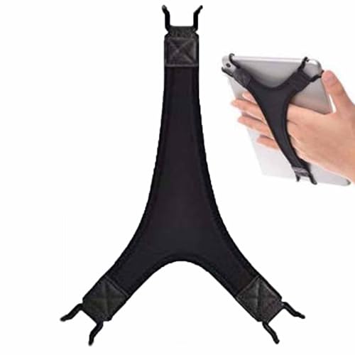 Tablet-Handschlaufe: Fingergriff, manuelle Sicherheitsschlaufe für Tablets, tragbare, verstellbare Backenstützgurte | kompatibel mit 22,9 - 25,4 cm (9 - 10 Zoll) von Lunaobrik