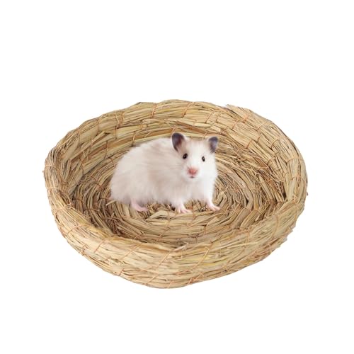 Vogelbrutnest Für Kleine Vögel – Stil Aus Natürlichem Strohgeflecht, Kompaktes Design Mit Flachem Boden | Handgefertigter Unterschlupf Für Wellensittiche Und Kanarienvögel, Bequemes Vogelnest Für Koli Vogelbrutnest Für Kleine Vögel – Stil Aus Natürlichem Strohgeflecht, Kompaktes Design Mit Flachem Boden | Handgefertigter Unterschlupf Für Wellensittiche Und Kanarienvögel, Bequemes Vogelnest Für Koli von Lunaobrik