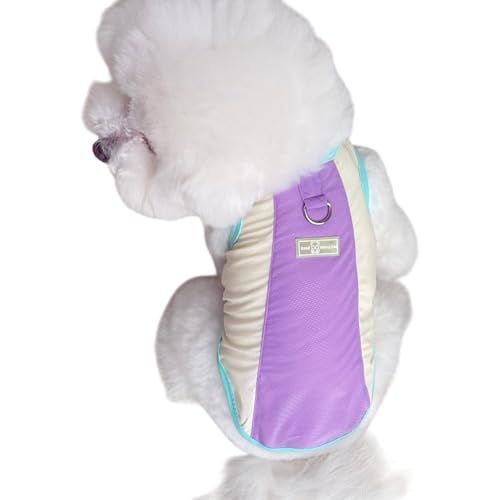 Eisseide Spleißweste mit Traktionsschlaufe, geeignet für kleine/mittelgroße Hunde, Sonnenschutz für Haustiere, atmungsaktiv, für Spaziergänge im Freien, Lila, Größe XXL Eisseide Spleißweste mit Traktionsschlaufe, geeignet für kleine/mittelgroße Hunde, Sonnenschutz für Haustiere, atmungsaktiv, für Spaziergänge im Freien, Lila, Größe XXL von Lunarthos