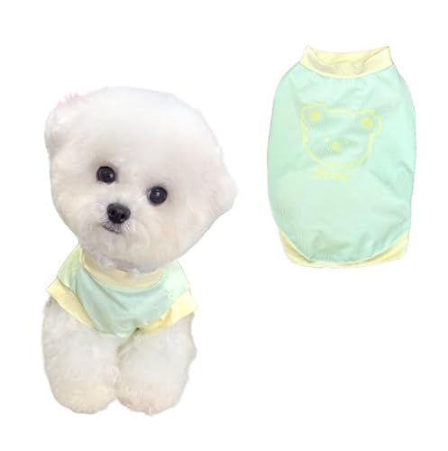 Sommer-T-Shirt für Hunde und Katzen, atmungsaktiv, kühl, Eisseide, Sonnenschutz, Haustier-T-Shirt mit Bärenaufdruck, weiches Stretch, Welpenkleidung für kleine und mittelgroße Hunde und Katzen Sommer-T-Shirt für Hunde und Katzen, atmungsaktiv, kühl, Eisseide, Sonnenschutz, Haustier-T-Shirt mit Bärenaufdruck, weiches Stretch, Welpenkleidung für kleine und mittelgroße Hunde und Katzen von Lunarthos