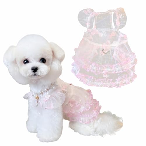 Spitzenkleid für Haustiere, Prinzessinnen-Stil, Outfit für kleine Hunde und Katzen, Ballerina-Design mit Sonnenschutz und Anti-Futter, ideal für Geburtstage und den täglichen Gebrauch, Rosa, Größe XL Spitzenkleid für Haustiere, Prinzessinnen-Stil, Outfit für kleine Hunde und Katzen, Ballerina-Design mit Sonnenschutz und Anti-Futter, ideal für Geburtstage und den täglichen Gebrauch, Rosa, Größe XL von Lunarthos