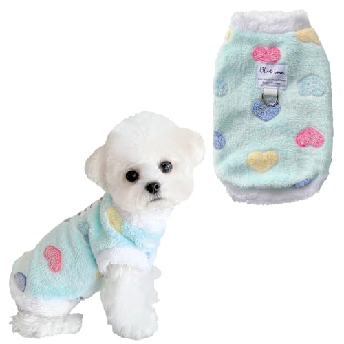 Weiche Plüsch-Hundeweste, warmer ärmelloser Pullover für kleine/mittelgroße Welpen, stilvolles Outfit für kaltes Wetter für Herbst und Winter von Lunarthos