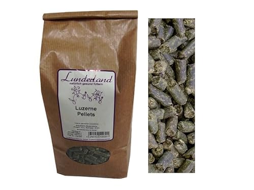 Lunderland Luzerne Pellets 2kg Einzelfuttermittel für Hunde, Katzen und Nager von Lunderland-Tierfutter GmbH