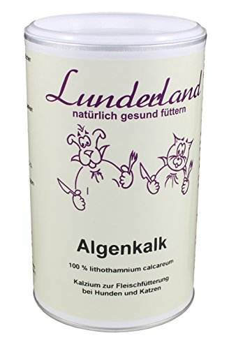 Lunderland Algenkalk | 700 g | Ergänzungsfuttermittel für Hunde und Katzen | Zur Unterstützung der Kalziumversorgung | 100 % Meeresalge Lithothanium Calcareum ohne weitere Zusätze von Lunderland